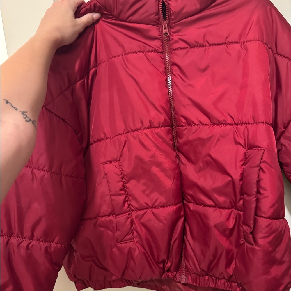 Women's Red Puffer Jacket